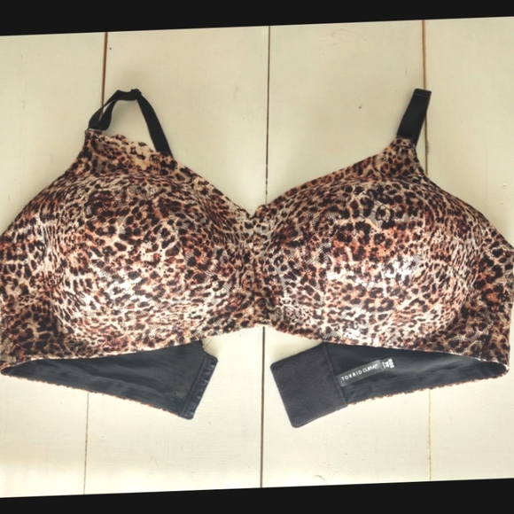 Torrid Curves bra Leopard print. 46DDD - Picture 4 of 5